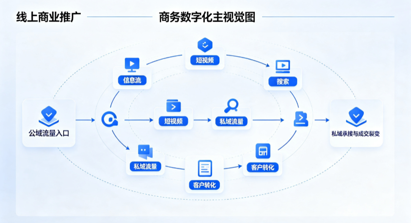 邵阳县线上商业推广怎么做？全域流量闭环搭建与低成本转化实战指南